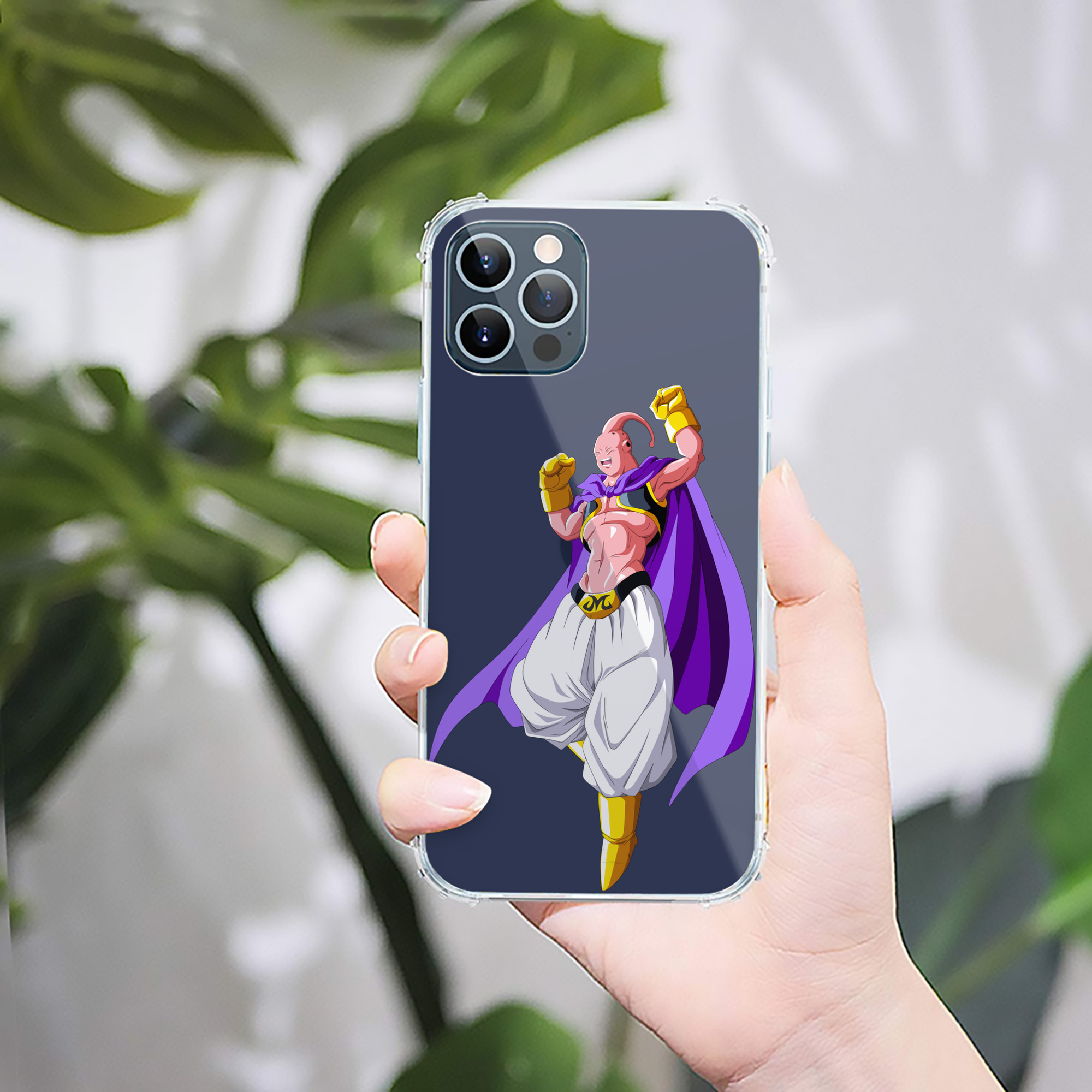 （画像用） ドラゴンボール 魔人ブウ DRAGON BALL Majin Buu 【iPhone 12シリーズ対応】透明スマホケース（クリアソフトケース）